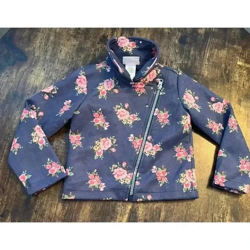 Little Lass | toddler girl moto-style jacket. Size: 3T.